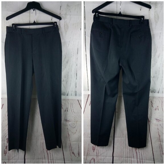 Brooks Brothers 1818 Regent Fit Estrato Italy 42L Charcoal 2pc Suit 31x3… - Picture 13 of 16